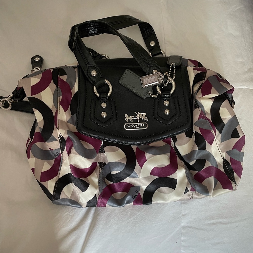 Coach Silk Scarf Style Purse